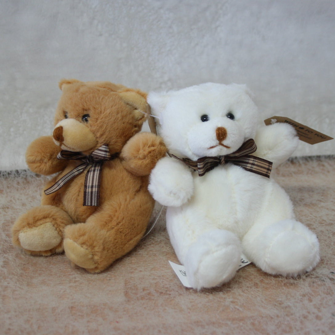 Bär 10 cm in weiss und braun