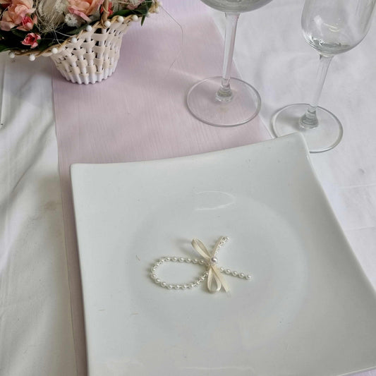 Moireband 20cm hellrosa