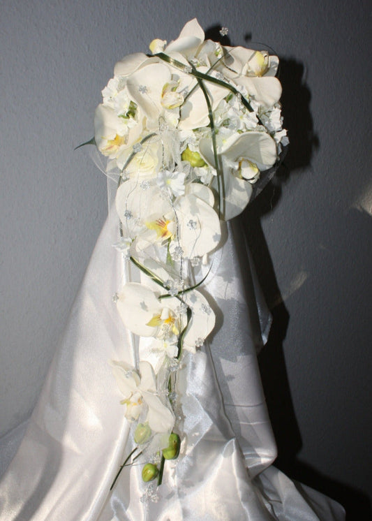 Brautstrauá Orchidee mit T�ll