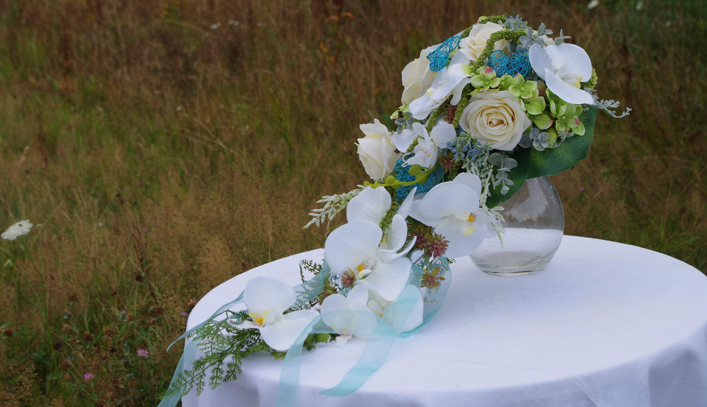 1054 Orchideentraum mit türkis Sommer