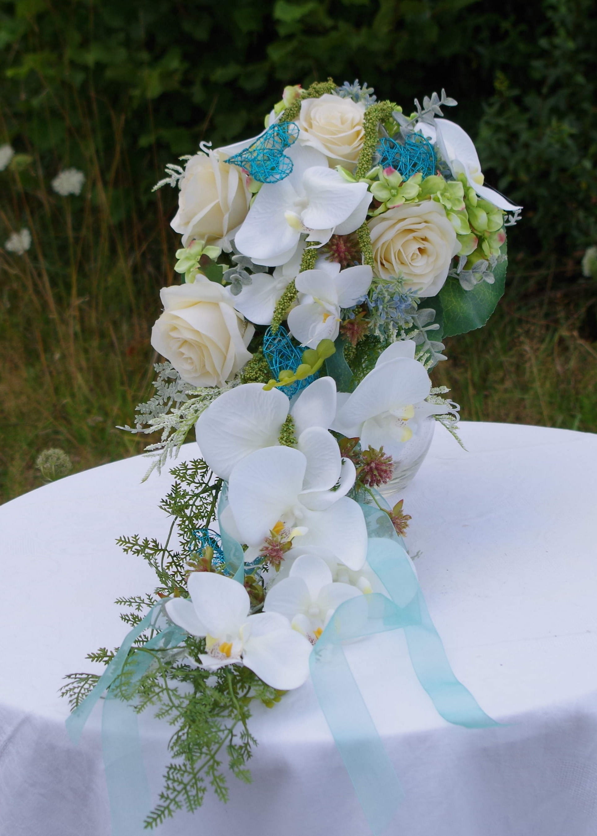 1054 Orchideentraum mit türkis Sommer