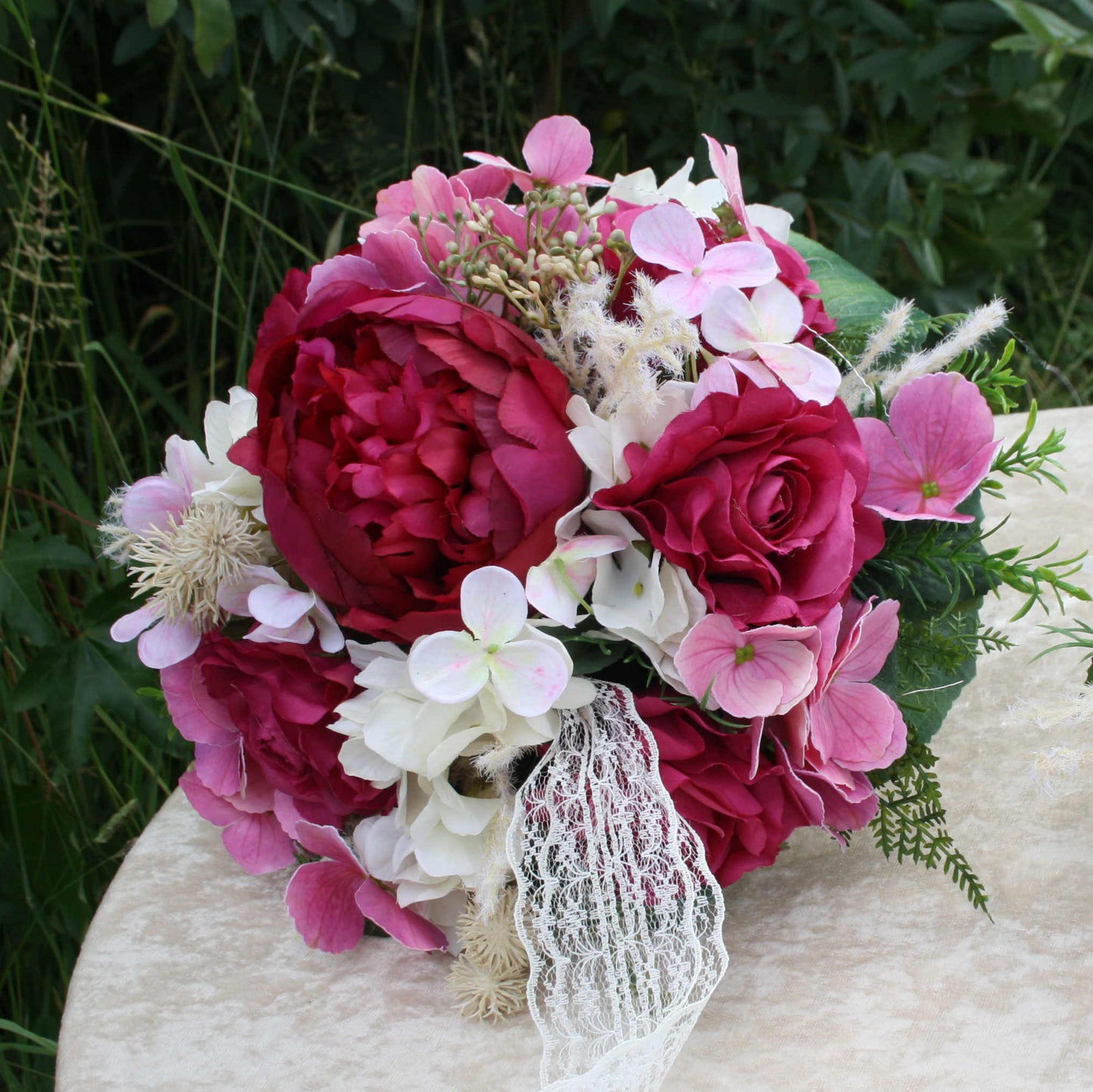 1005 Brautstrauß Sommer Pink / Fuchsia