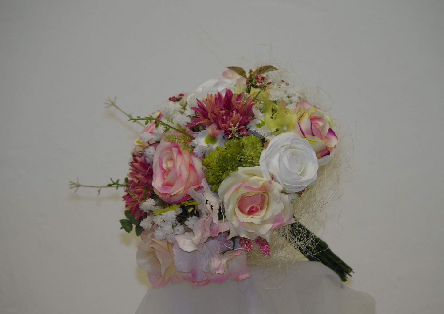 1004 Brautstrauss rosa Blütentraumkugel