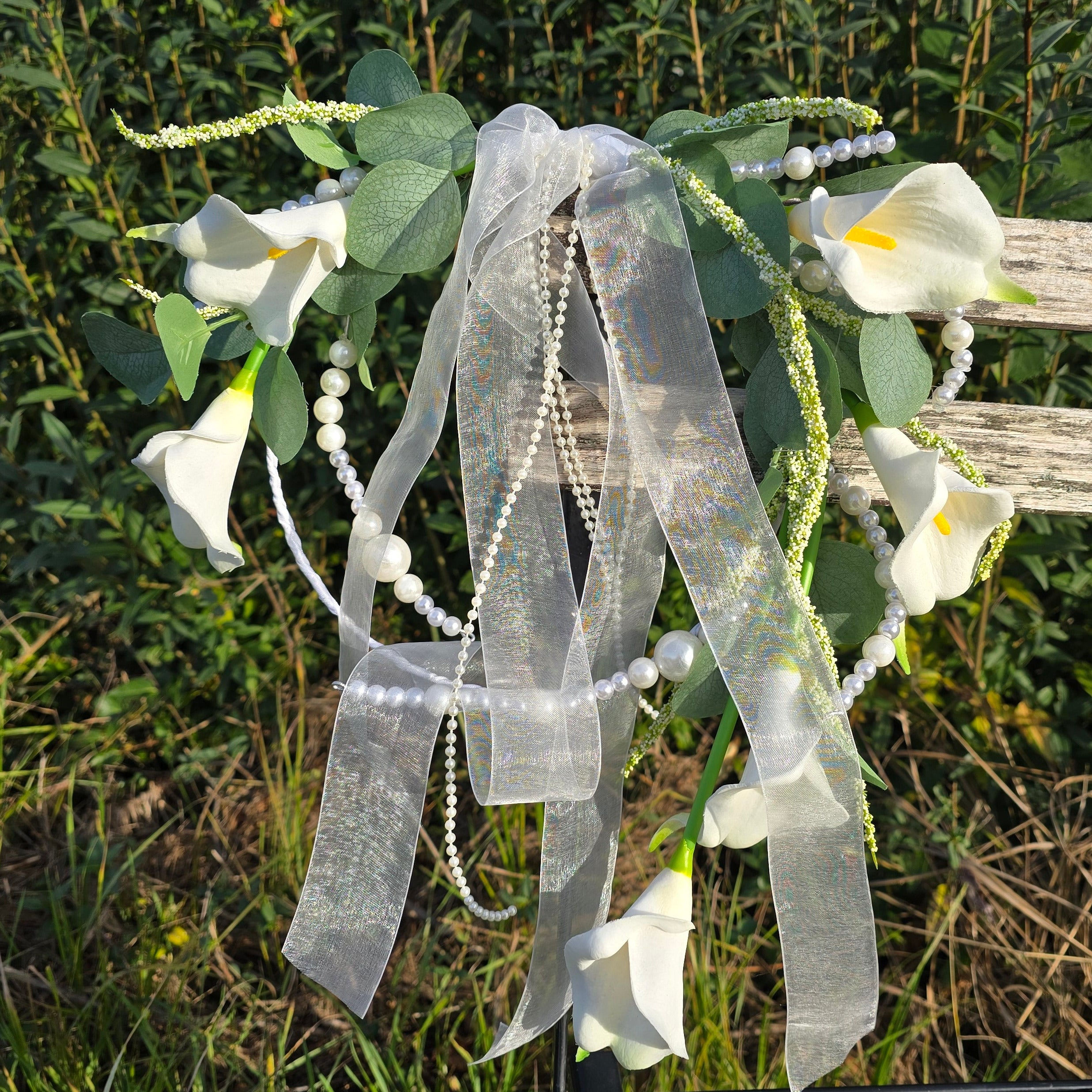 Callastrauss viele Perlen