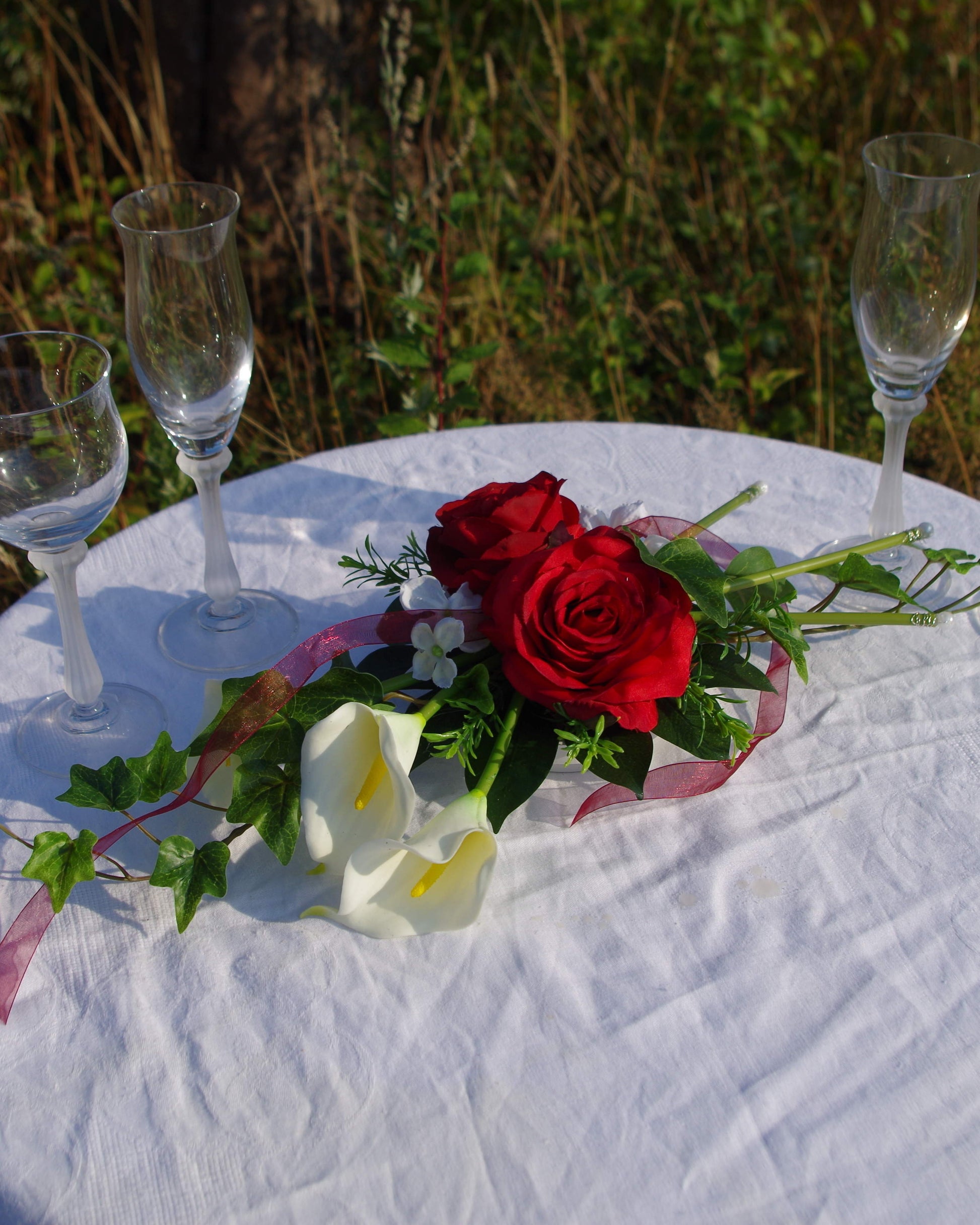 3002 Gesteck Calla modern