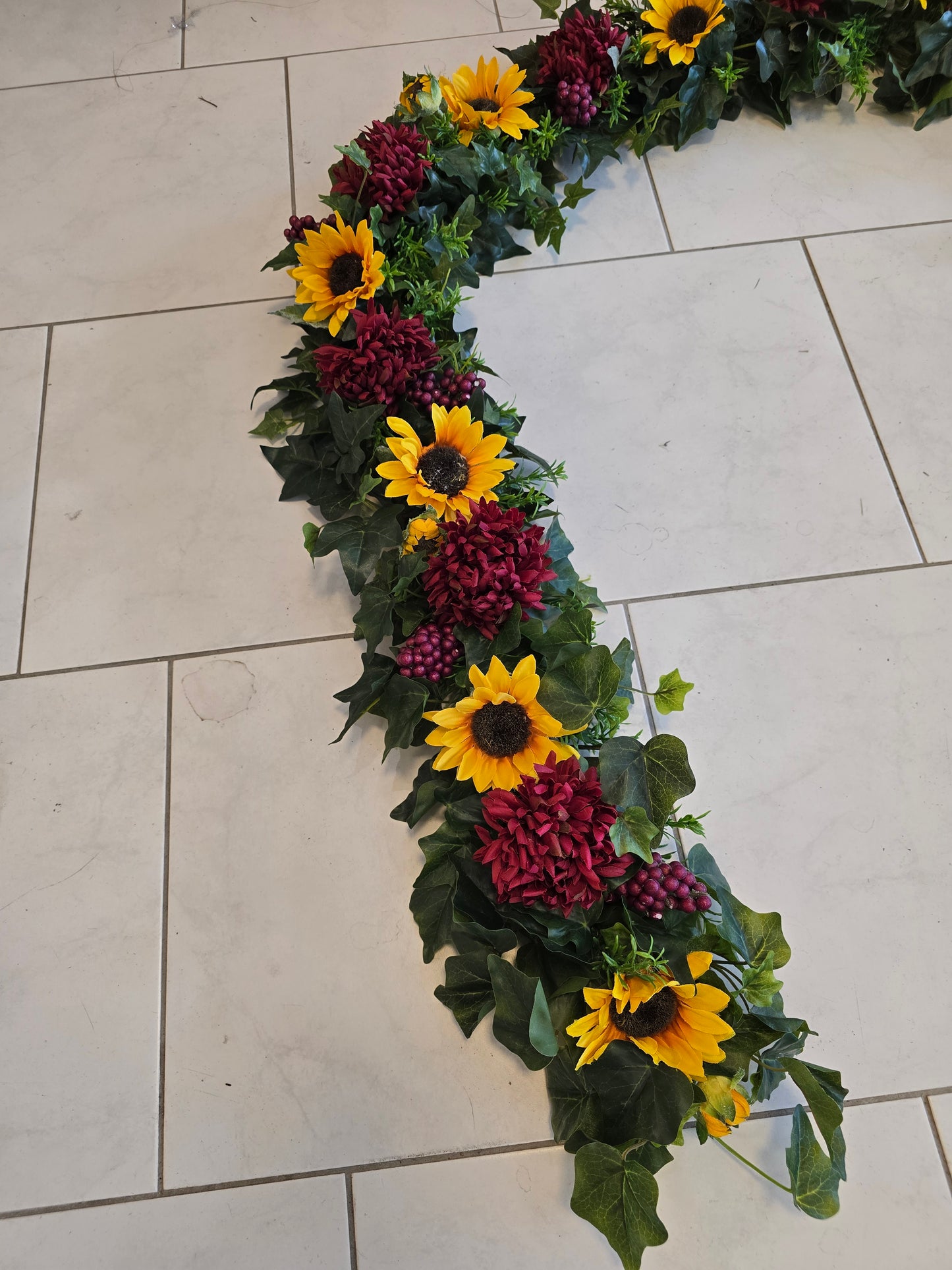 Girlande für Kutsche Sonnenblumen