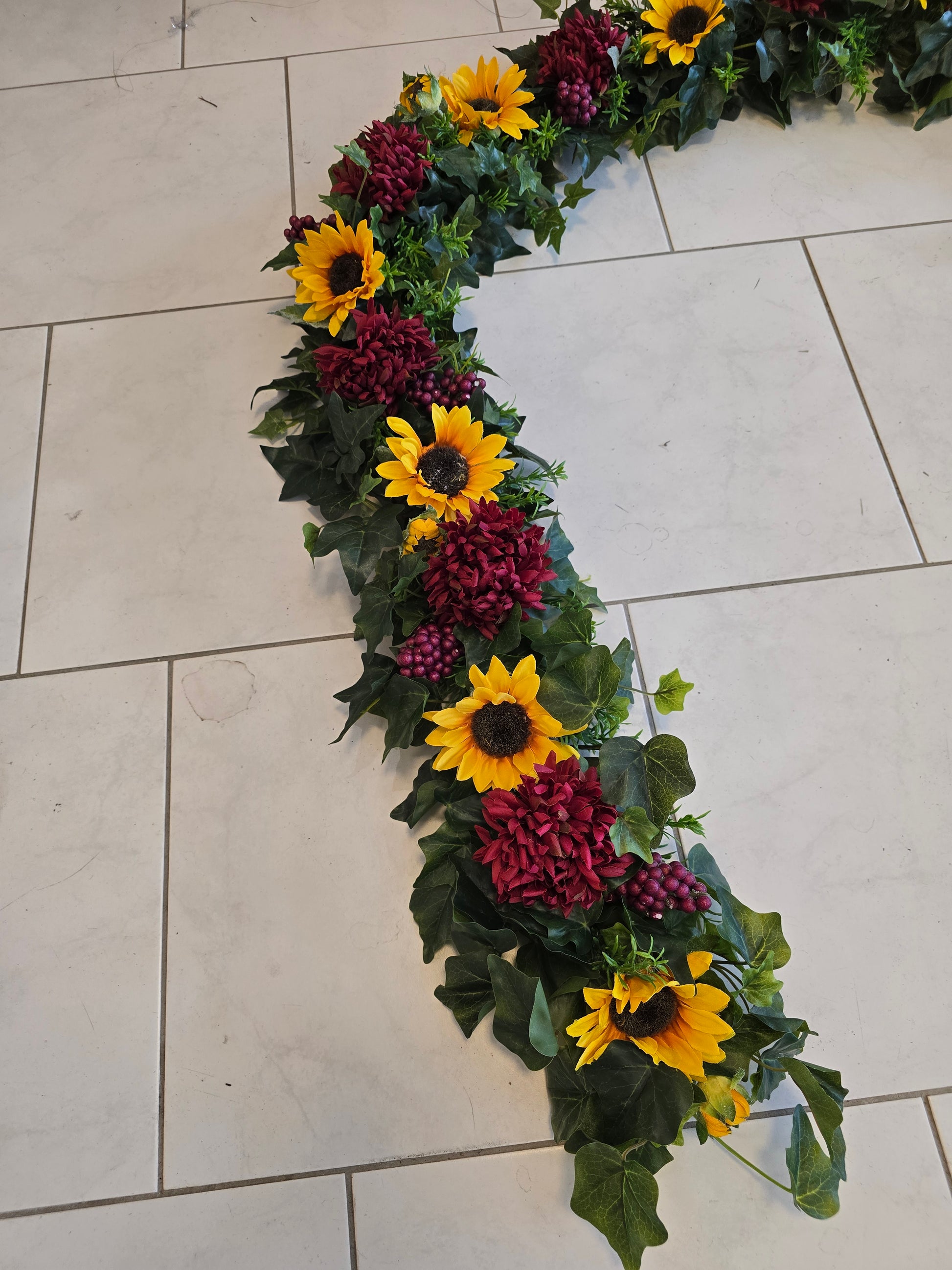 Girlande für Kutsche Sonnenblumen
