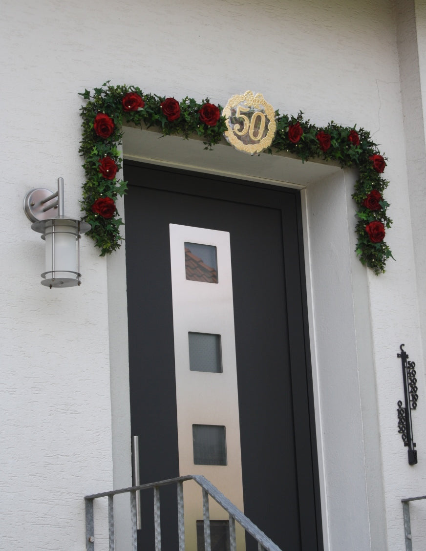 Girlande T�r f�r goldene Hochzeit in Ihrer L„nge