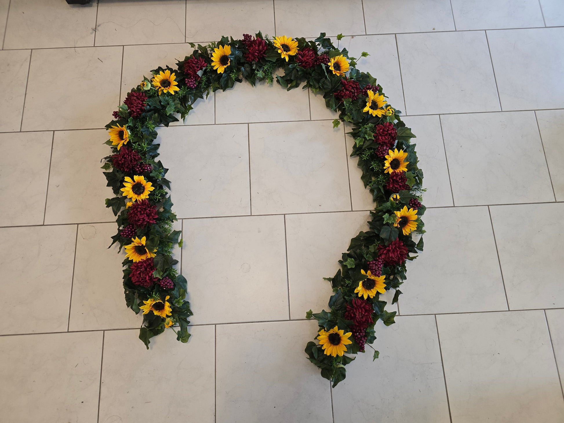 Girlande für Kutsche Sonnenblumen
