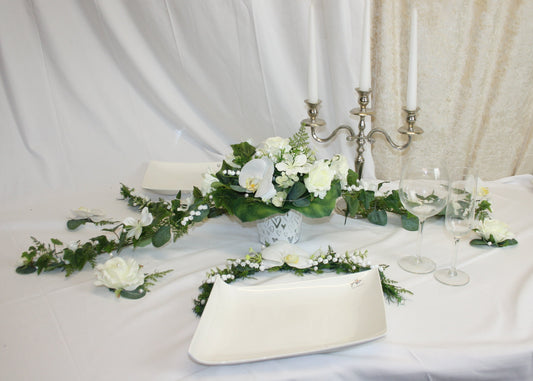 3030 Komplettdeko Maiglöckchen und Orchideen