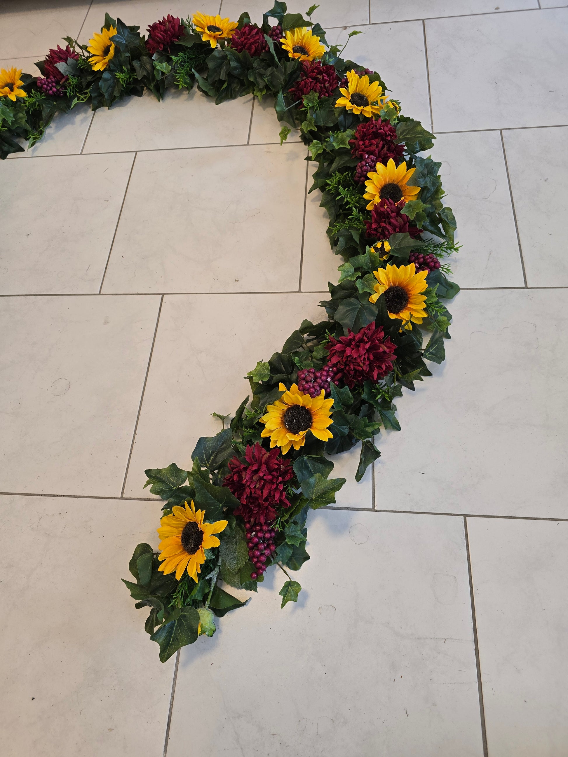 Girlande für Kutsche Sonnenblumen