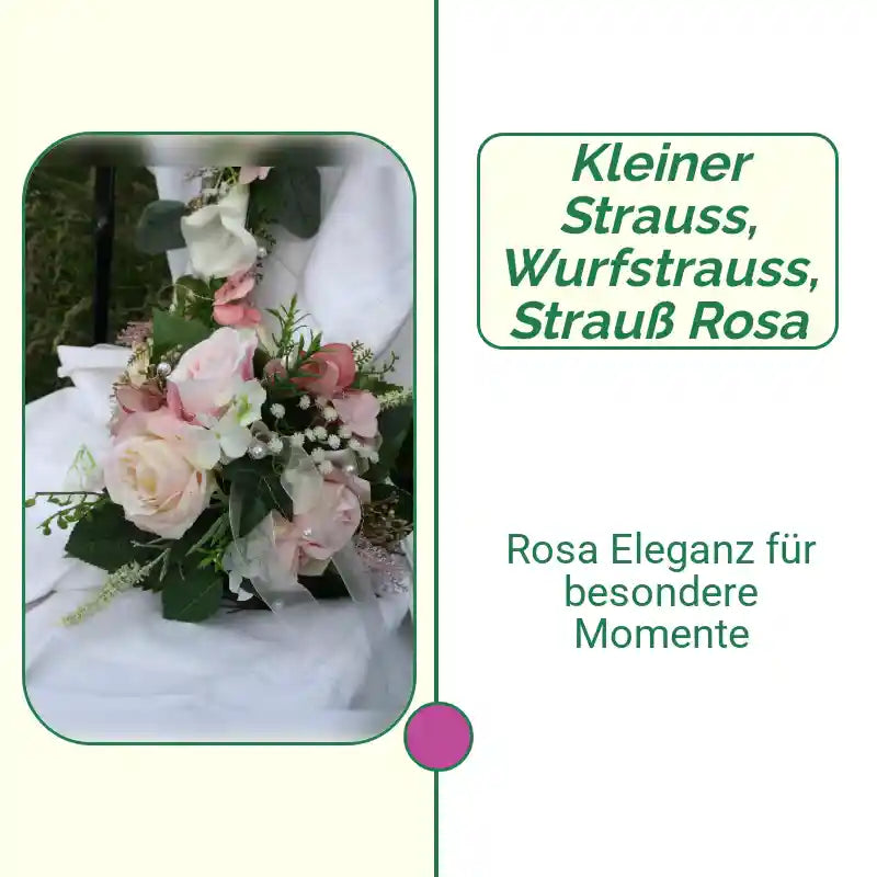 kleiner Strauss, Wurfstrauss, Strau&szlig; Rosa by@Outfy