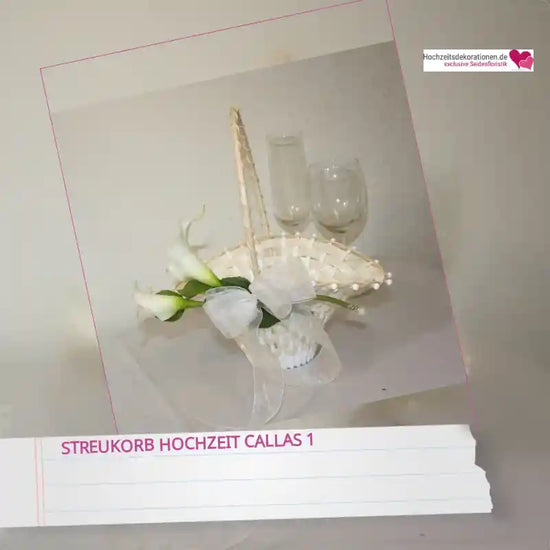 Streukorb Hochzeit Callas 1 by@Outfy