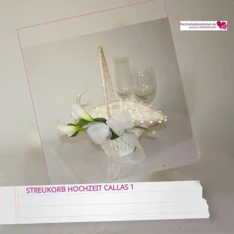 Streukorb Hochzeit Callas 1 by@Outfy