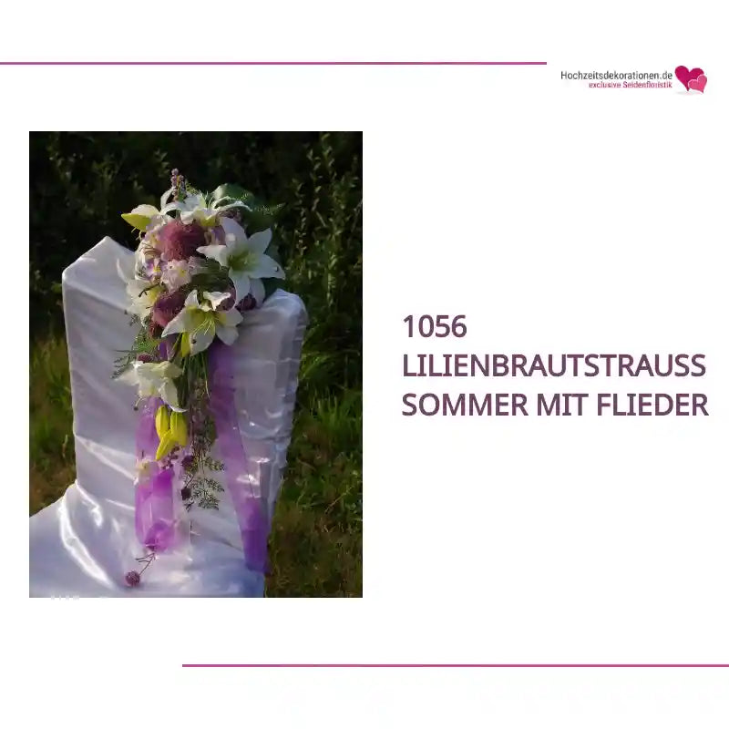 1056 Lilienbrautstrauss Sommer mit flieder by@Outfy