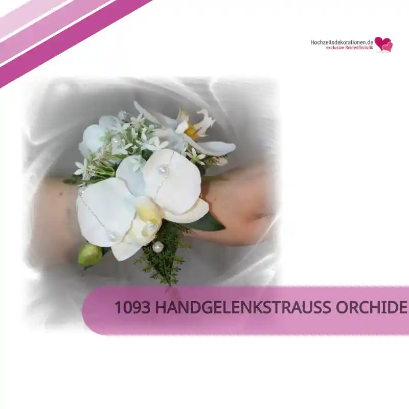 1093 Handgelenkstrauss Orchidee mit Perlen by@Outfy