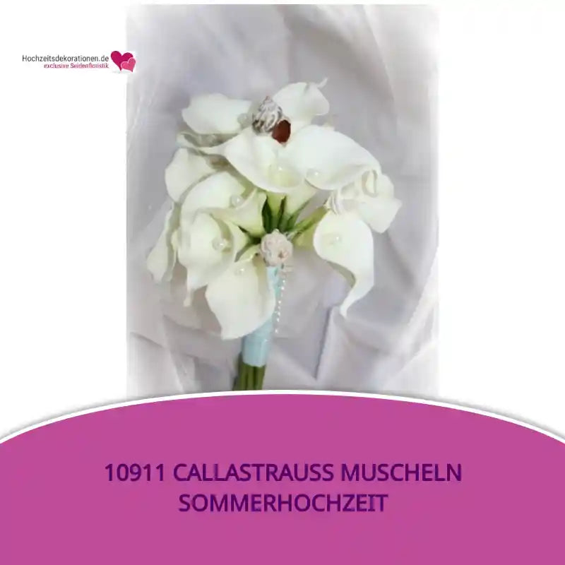 10911 Callastrau&szlig; Muscheln Sommerhochzeit by@Outfy