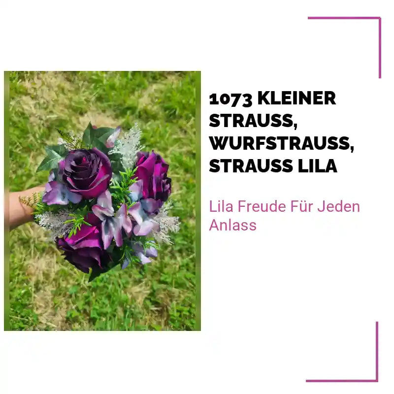 1073 kleiner Strauss, Wurfstrauss, Strauss lila by@Outfy