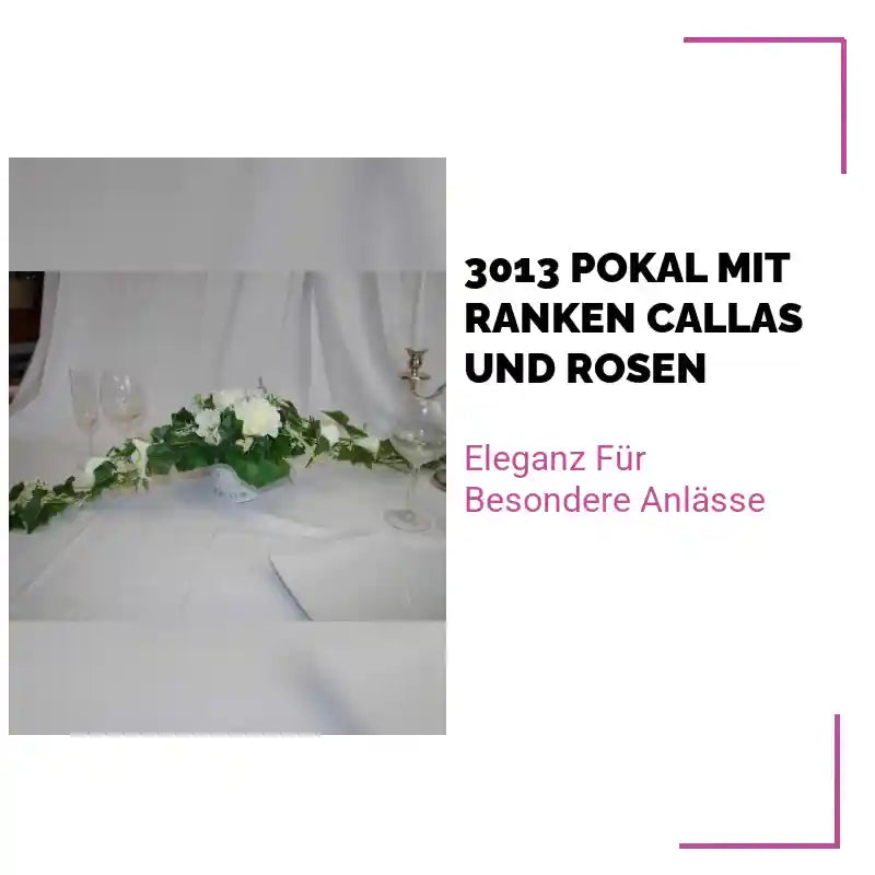 3013 Pokal mit Ranken Callas und Rosen by@Outfy