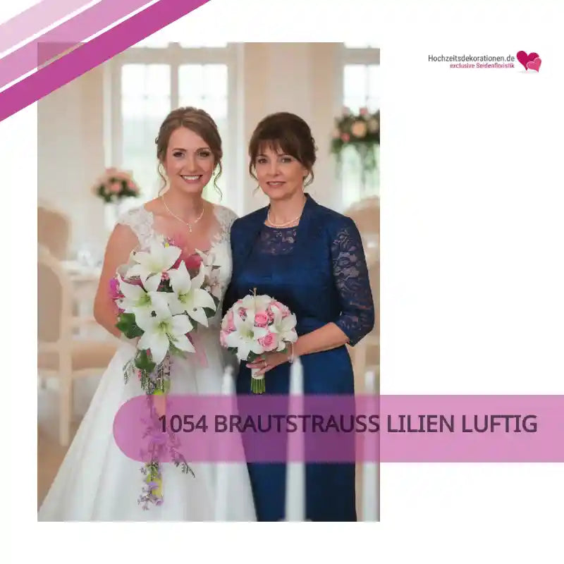 1054 Brautstrauss Lilien luftig by@Outfy