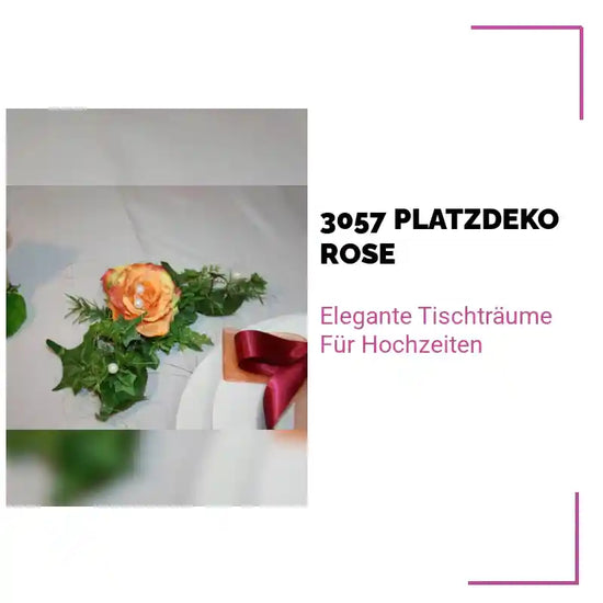 3057 Platzdeko Rose by@Outfy