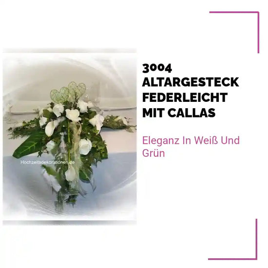 3004 Altargesteck Federleicht mit Callas by@Outfy