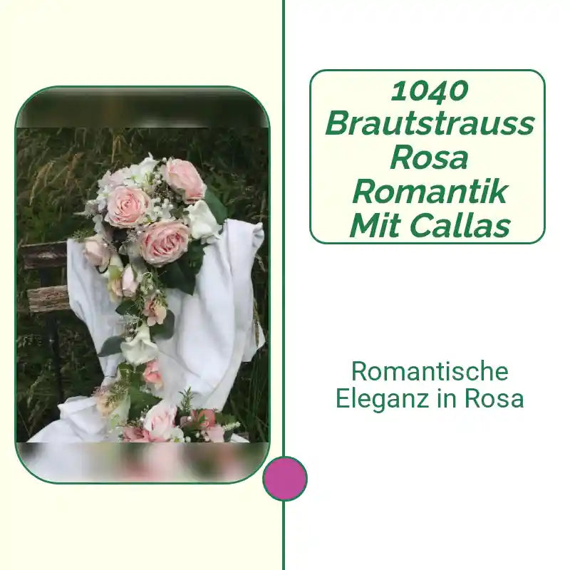 1040 Brautstrauss rosa Romantik mit Callas by@Outfy