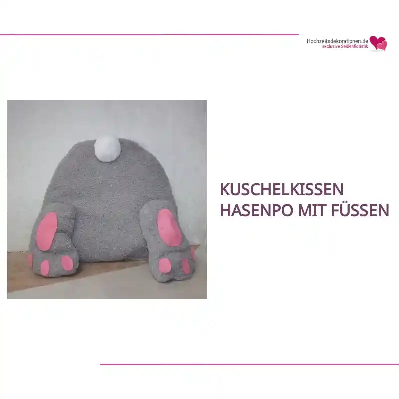 Kuschelkissen Hasenpo mit F&uuml;ssen by@Outfy