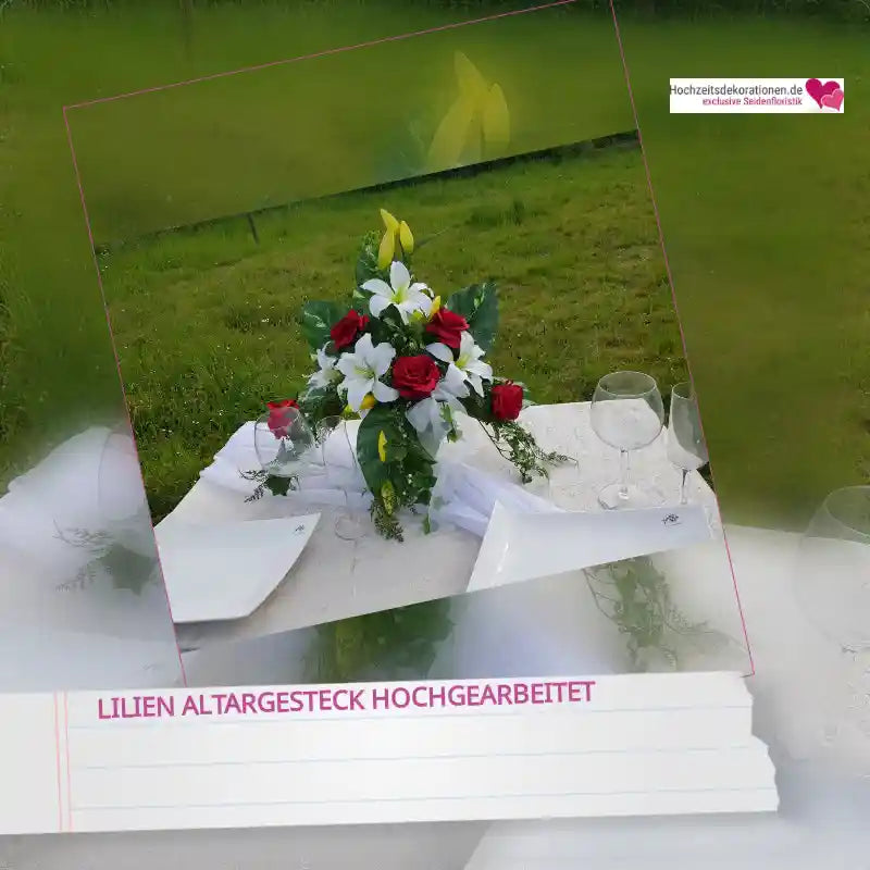Lilien Altargesteck hochgearbeitet by@Outfy