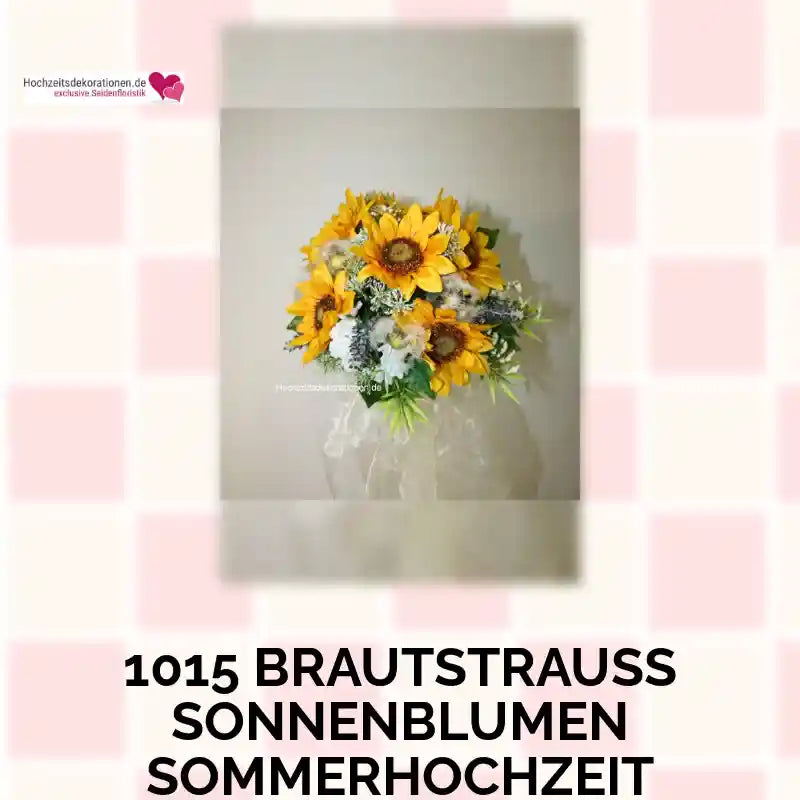 1015 Brautstrauss Sonnenblumen Sommerhochzeit by@Outfy