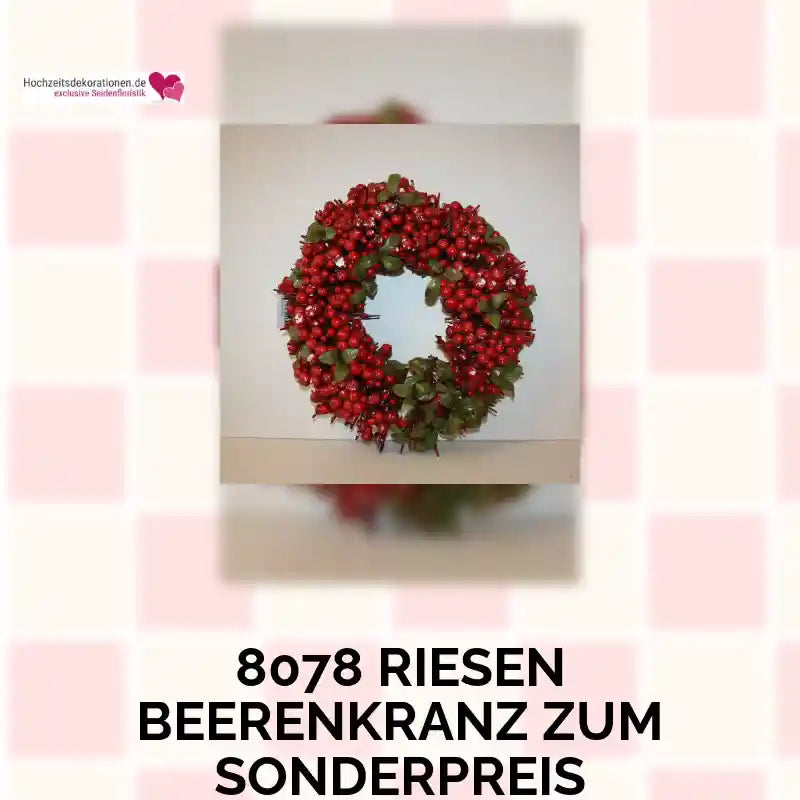 8078 Riesen Beerenkranz zum Sonderpreis by@Outfy