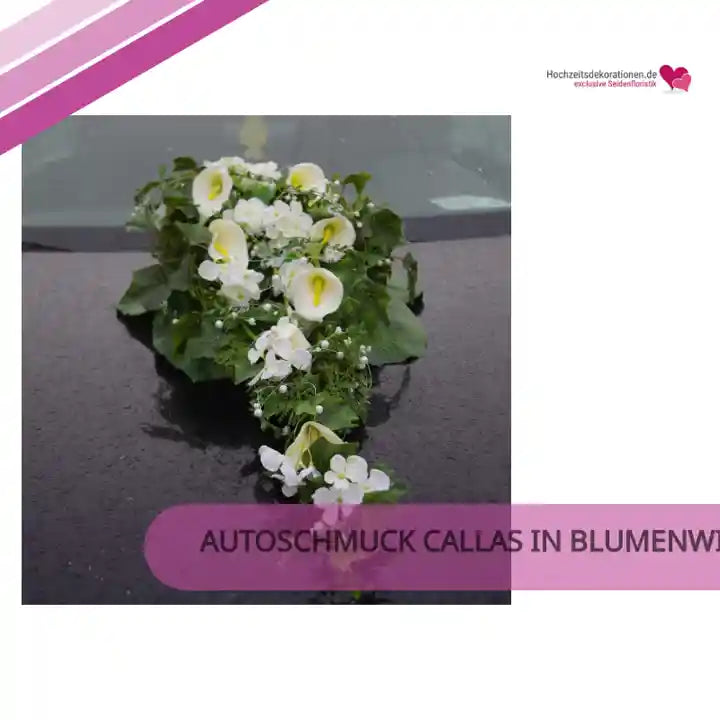 Autoschmuck Callas in Blumenwiese Sommer by@Outfy