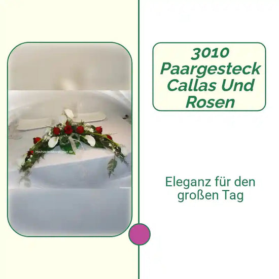 3010 Paargesteck Callas und Rosen by@Outfy