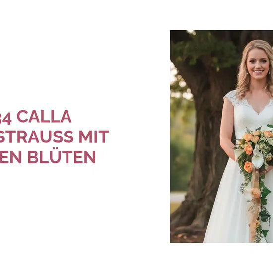 1034 Calla Brautstrauss mit kleinen Bl&uuml;ten by@Outfy