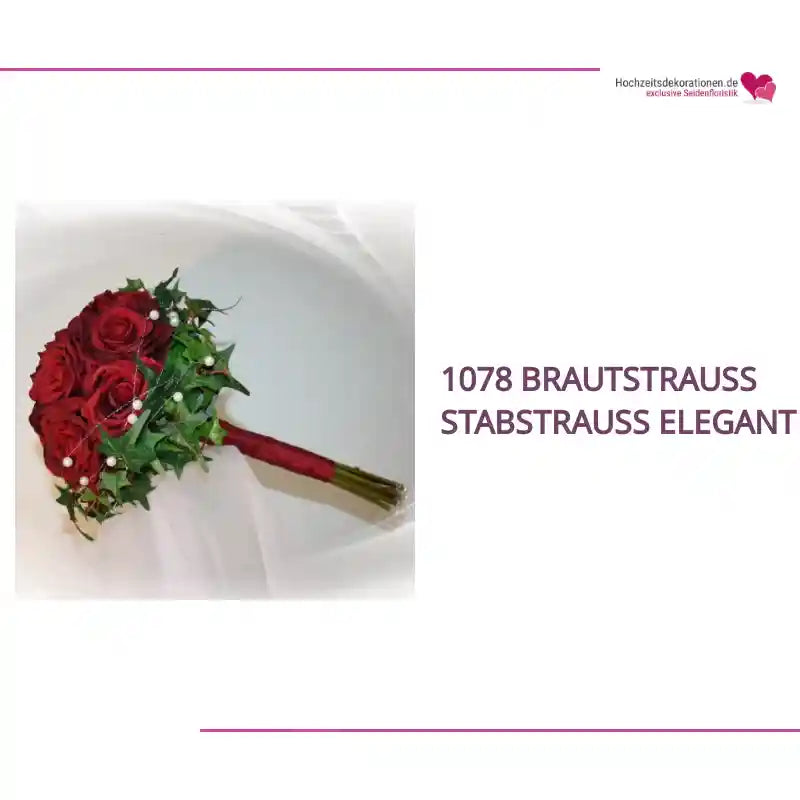 1078 Brautstrauss Stabstrau&szlig; elegant by@Outfy