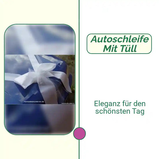 Autoschleife mit T&uuml;ll by@Outfy