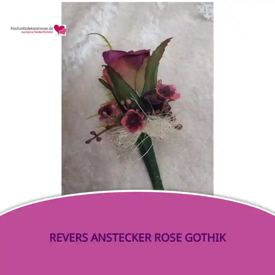 Revers Anstecker Rose Gothik by@Outfy