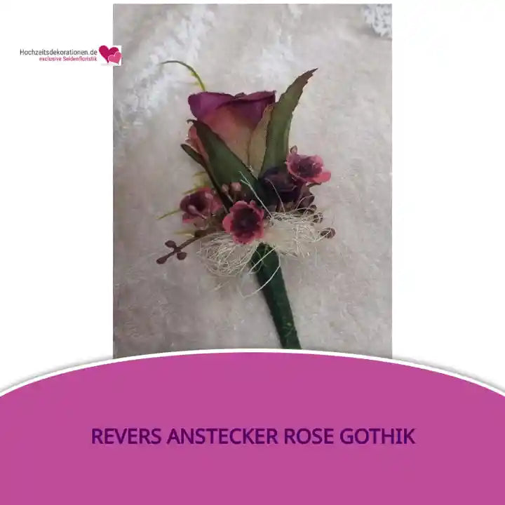 Revers Anstecker Rose Gothik by@Outfy