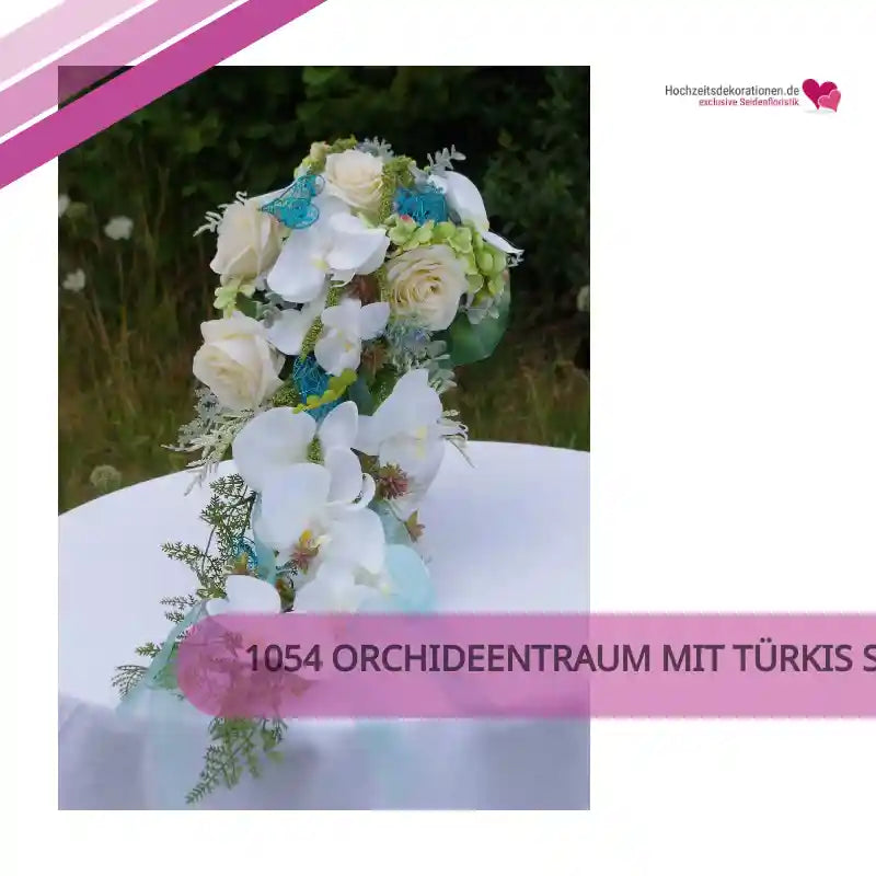 1054 Orchideentraum mit t&uuml;rkis Sommer by@Outfy