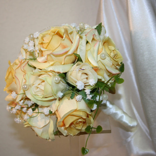 1017 kleine Rosenkugel Perlentraum für Trauzeugen