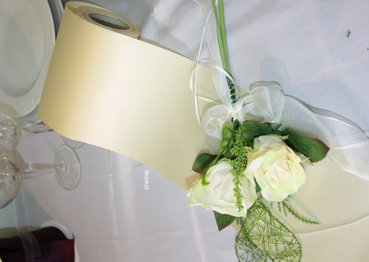 Tischband Satin creme meterweise