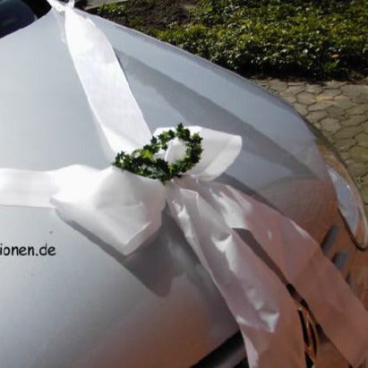 Autoschleife Hochzeit mit Ringen