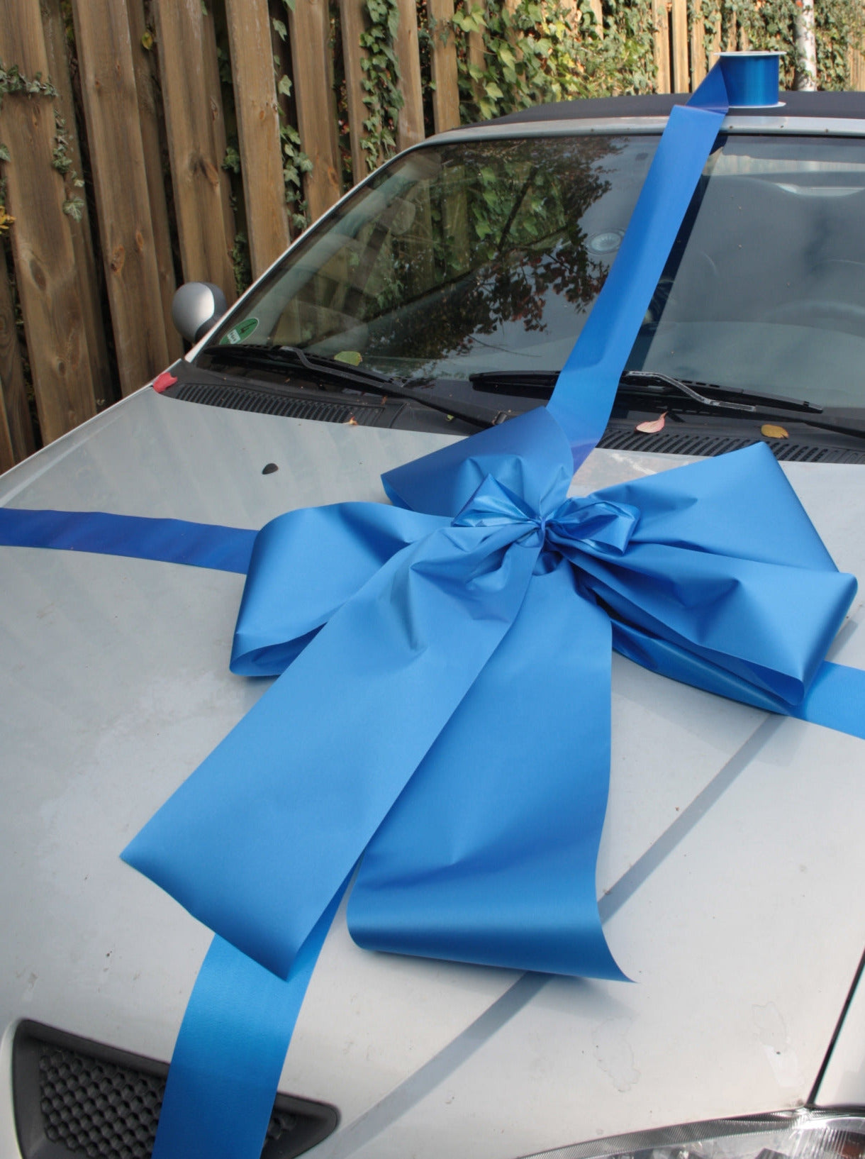 #9004 Geschenkschleife Auto blau