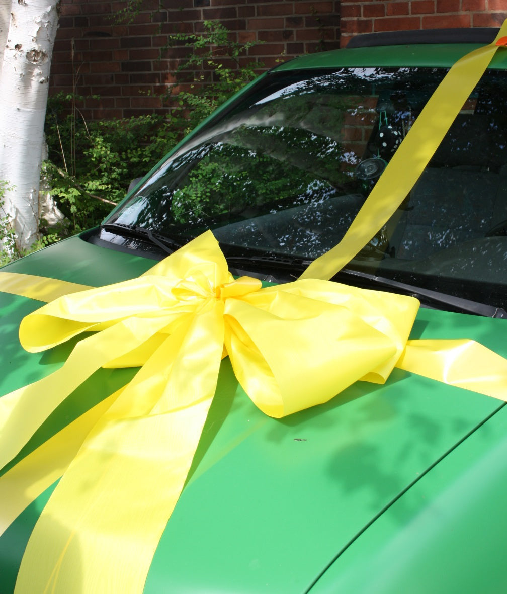 #9005 Geschenkschleife Auto gelb