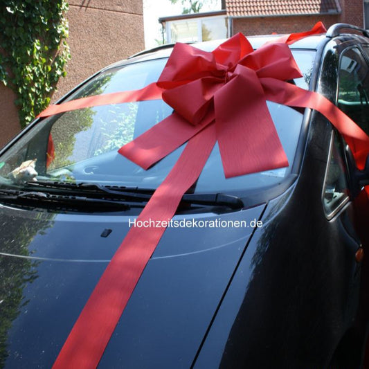 Geschenkschleife Auto rot