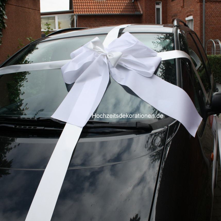 #9002 Geschenkschleife Auto weiß