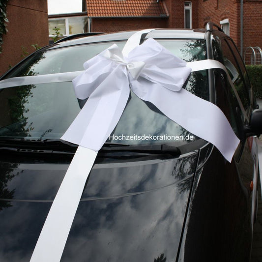 #9002 Geschenkschleife Auto weiß