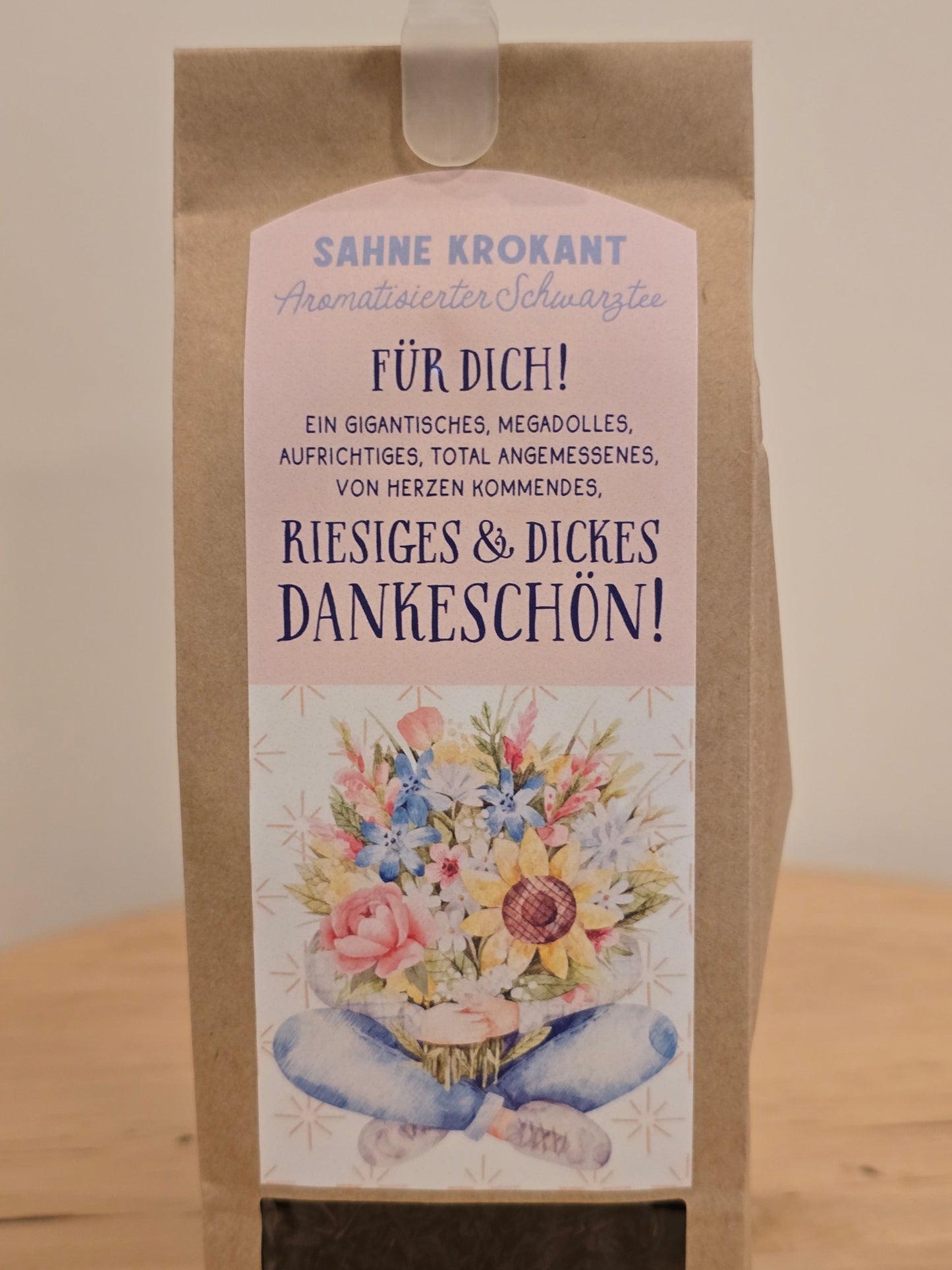 Schwarzer Tee Sahne Krokant Danke schön 100gr