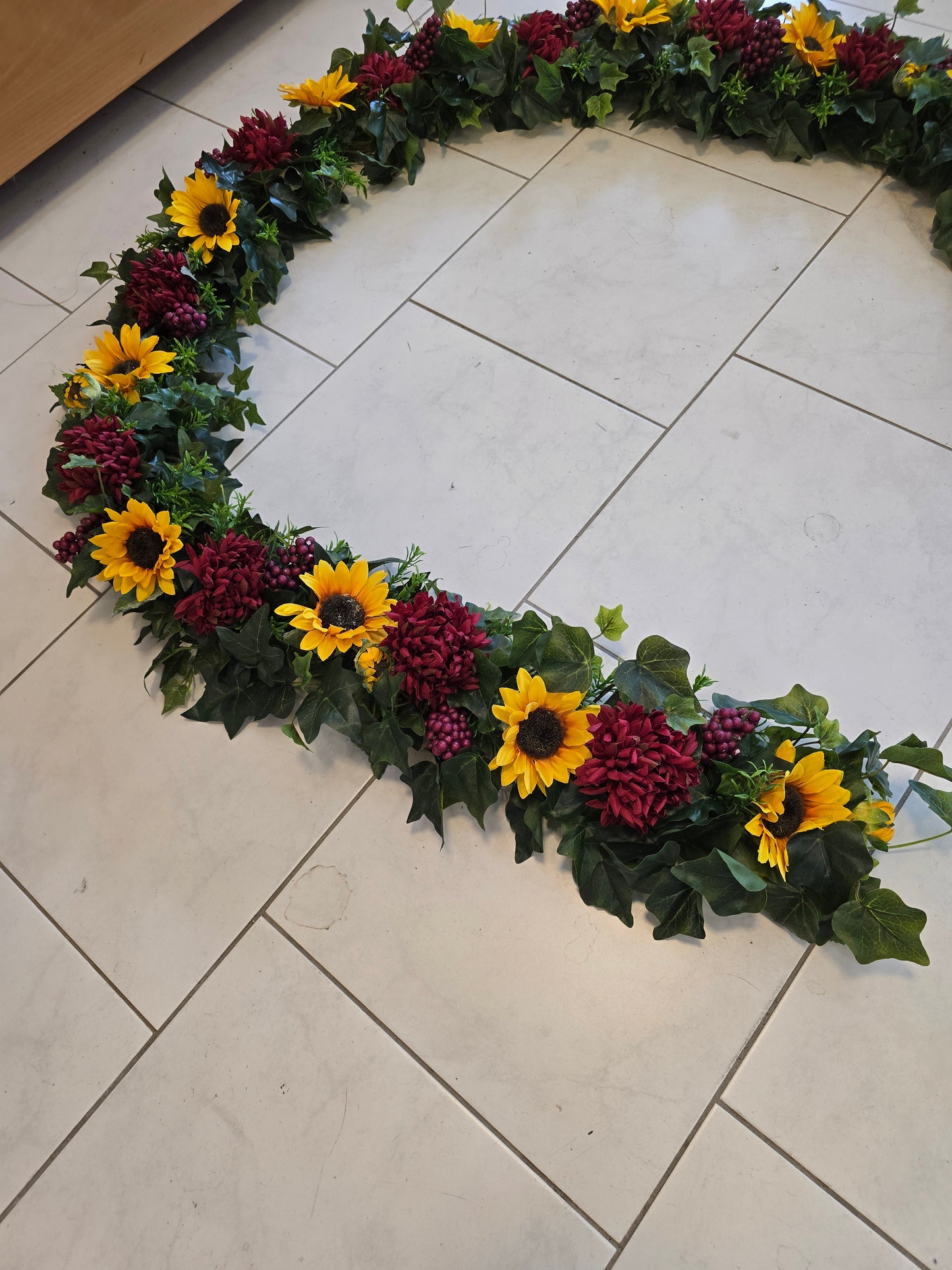 Girlande für Kutsche Sonnenblumen