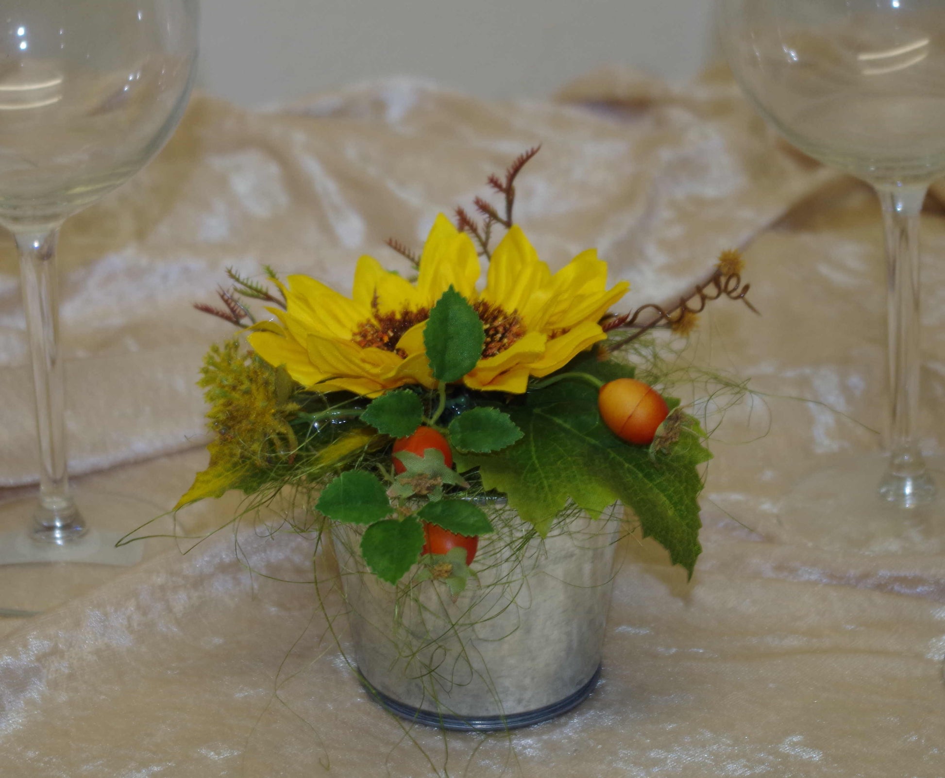 Topf mit Sonnenblume